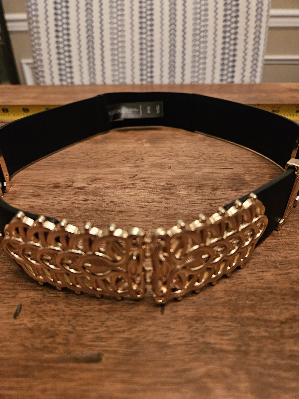 Belt BEBE Gold Wide  Decorative Women’s Waist Elastic Y2k Disco